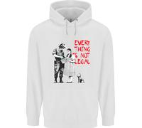 Felpa Uomo Banksy Art Everything Is Not Legal