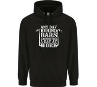 Felpa Uomo Behind Bars Motorcycle Motorbike Biker