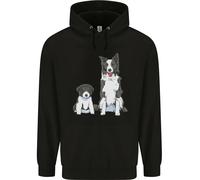 Felpa Uomo Border Collie E Cucciolo