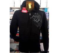 Felpa uomo Boxing Club aperta con logo stampato, tasche e cappuccio art BC1325