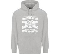 Felpa Uomo Bricklayer Whats Your Superpower Builder Bricky