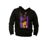 Felpa Uomo Campioni di Basket Lebron 23 Cartoon Basket Pallacanestro - con Cappuccio Senza tascone (M, Nero)
