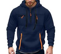 Felpa Uomo - Cappuccio Integrato Maniche Lunghe E Stampa Frontale Sottile Tessuto Confortevole Perfetta per Un Outfit Casual-Urbano O attività All'Aperto