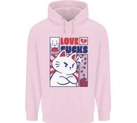 Felpa Uomo Cat Love Sucks Anti Valentines Singles Day