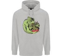 Felpa Uomo Chameleon Che Mangia Ramen