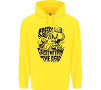 Felpa Uomo Coffee Raises Me From The Dead Skull