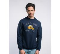 Felpa Uomo Colore Blu Marino, LAISSE PAS TRAINER TON FISH