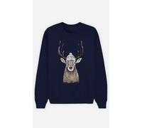 Felpa Uomo Colore Blu Marino, LET'S GO OUTSIDE