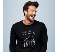 Felpa Uomo Colore Nero, I'LL DO IT LATER