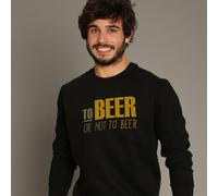 Felpa Uomo Colore Nero, TO BEER OR NOT TO BEER
