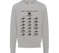 Felpa Uomo Con Aerei Da Combattimento Della Seconda Guerra Mondiale