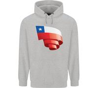 Felpa Uomo Con Bandiera Del Cile Per Il Giorno Del Calcio