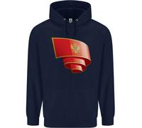 Felpa Uomo Con Bandiera Del Montenegro Per Il Giorno Montenegrino Di Calcio