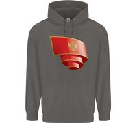 Felpa Uomo Con Bandiera Del Montenegro Per Il Giorno Montenegrino Di Calcio