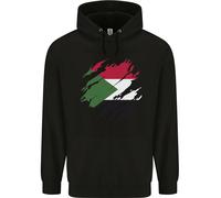 Felpa Uomo Con Bandiera Del Sudan Per Il Giorno Del Calcio