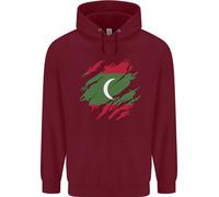 Felpa Uomo Con Bandiera Delle Maldive Giornata Del Calcio