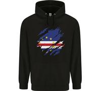 Felpa Uomo Con Bandiera Di Capo Verde Per Il Giorno Verdeano