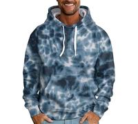 Felpa Uomo con Cappuccio Abbigliamento Felpe Manica Lunga Colori a Contrasto Hoodies Sweatshirt Pullover Tops Autunno Inverno Moda Felpa Uomo Imbottita con Cappuccio e Zip Invernale Dentro Il Cerchio