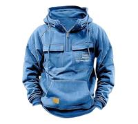 Felpa Uomo con Cappuccio Cappuccio Leggera da Esterno con Tasche Felpa Casual Maniche Lunghe da Lavoro Giacca Classiche a Tinta Unita Comoda Jogging Abbigliamento Sportiva Autunnale E Invernale