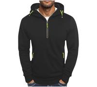 Felpa Uomo con Cappuccio Cappuccio Leggera da Esterno con Tasche Felpa Casual Maniche Lunghe da Lavoro Giacca Classiche a Tinta Unita Comoda Traspiranti Abbigliamento Sportiva Autunnale E Invernale
