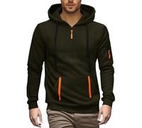 Felpa Uomo con Cappuccio Giacca Leggera da Esterno con Tasche Pullover Hoodie Classiche Maniche Lunghe Traspiranti Felpe Casual Comoda Sportiva Abbigliamento Jogging Autunnale E Invernale