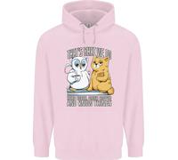 Felpa Uomo Con Gufi E Gatti Per Lettori Di Libri