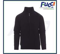 Felpa Uomo Con Mezza Zip Senza Cappuccio in Cotone da Lavoro Estiva Payper
