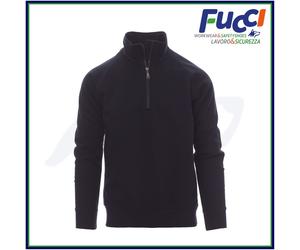 Felpa Uomo Con Mezza Zip Senza Cappuccio in Cotone da Lavoro Estiva Payper