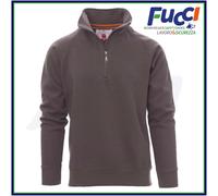 Felpa Uomo Con Mezza Zip Senza Cappuccio in Cotone da Lavoro Invernale Payper