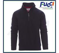 Felpa Uomo Con Mezza Zip Senza Cappuccio in Cotone da Lavoro Invernale Payper