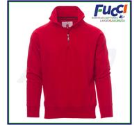 Felpa Uomo Con Mezza Zip Senza Cappuccio in Cotone da Lavoro Invernale Payper