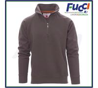 Felpa Uomo Con Mezza Zip Senza Cappuccio in Cotone da Lavoro Invernale Payper