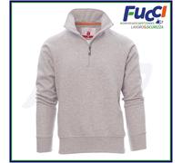 Felpa Uomo Con Mezza Zip Senza Cappuccio in Cotone da Lavoro Invernale Payper