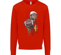 Felpa Uomo Con Pallone Da Football Americano