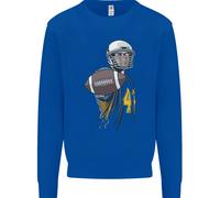 Felpa Uomo Con Pallone Da Football Americano