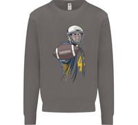Felpa Uomo Con Pallone Da Football Americano