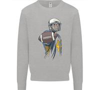 Felpa Uomo Con Pallone Da Football Americano