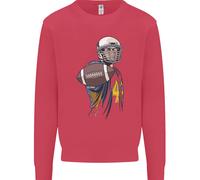 Felpa Uomo Con Pallone Da Football Americano