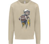 Felpa Uomo Con Pallone Da Football Americano