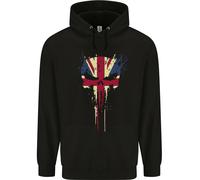 Felpa Uomo Con Teschio Union Jack Giorno Di San Giorgio