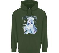 Felpa Uomo Con Testo Giapponese Anime Invernale