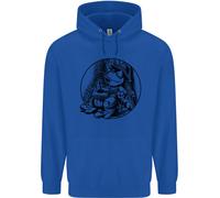 Felpa Uomo Con Un Ranocchio Rilassato Che Suona La Chitarra