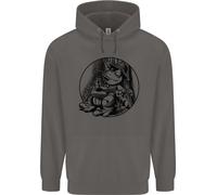 Felpa Uomo Con Un Ranocchio Rilassato Che Suona La Chitarra