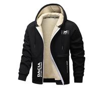 Felpa Uomo con Zip Da.ci-a, Felpa Leggera Zipper con Tasche, Felpa a Manica Lunga Cappotti, Adatta(Black,XL)