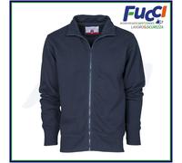 Felpa Uomo Con Zip Intera Leggera in Cotone Maglia da Lavoro Sport Payper