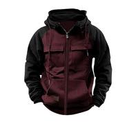 Felpa Uomo con Zip Invernale Cotone Felpa Manica Lunga Cappuccio Lavoro Offerta Hoodie Zip Cerniera Sportiva Slim Jacket Giubbotto Aderente Vintage Sweatshirt Maglia Running Maglione Abbigliamento