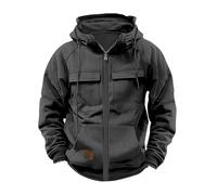 Felpa Uomo con Zip Invernale Cotone Felpa Manica Lunga Cappuccio Lavoro Offerta Hoodie Zip Cerniera Sportiva Slim Jacket Giubbotto Aderente Vintage Sweatshirt Maglia Running Maglione Abbigliamento