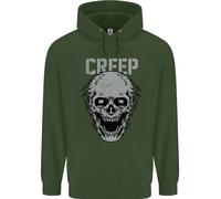 Felpa Uomo Creep Human Skull Gothic Rock Music Metal