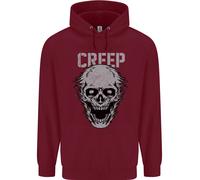 Felpa Uomo Creep Human Skull Gothic Rock Music Metal