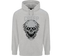 Felpa Uomo Creep Human Skull Gothic Rock Music Metal